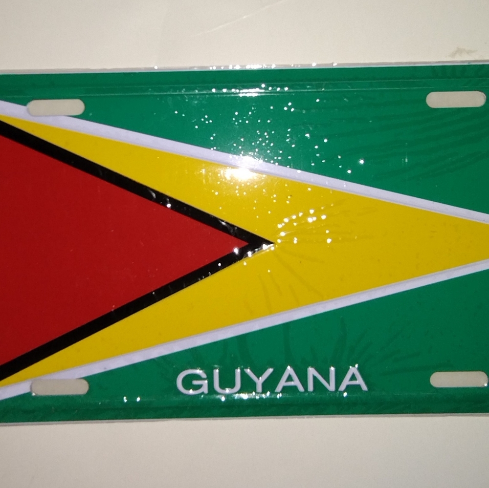 Decorative License plate of Guyana